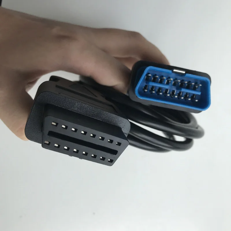 Разъем obd2 16 pin женский открытый Удлинительный кабель 1 2 м длина к obd ii