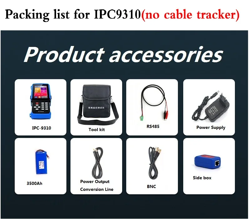 IPC 9310 wifi 4 3 'Ƌ в одном сенсорный экран CCTV тестер для IPC/аналоговой камеры 4K 8MP AHD CVI