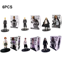

Tokyo Revengers Anime Figure Manjiro Sano Action Figure Draken/Baji Keisuke/Hanagaki Takemichi/Matsuno Chifuyu Figurine Toy