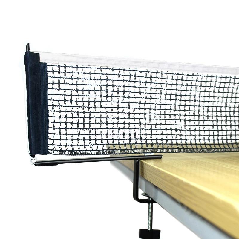 辉胜简易螺旋式乒乓球网架含网 便携式大夹口乒乓球网套装