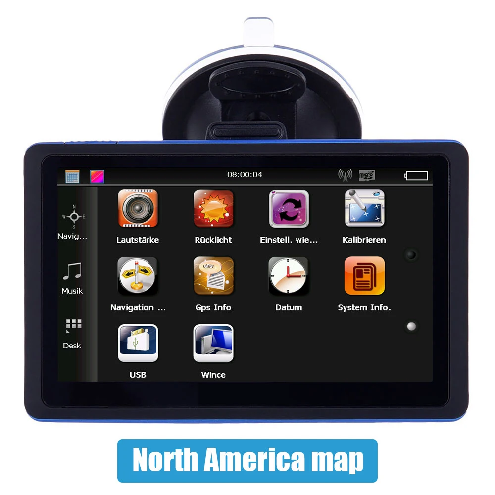  Vehemo 3D Ansicht Karte HD GPS Navigator GPS Navigator System Turn-By-Turn FM für Direkten Zugang G