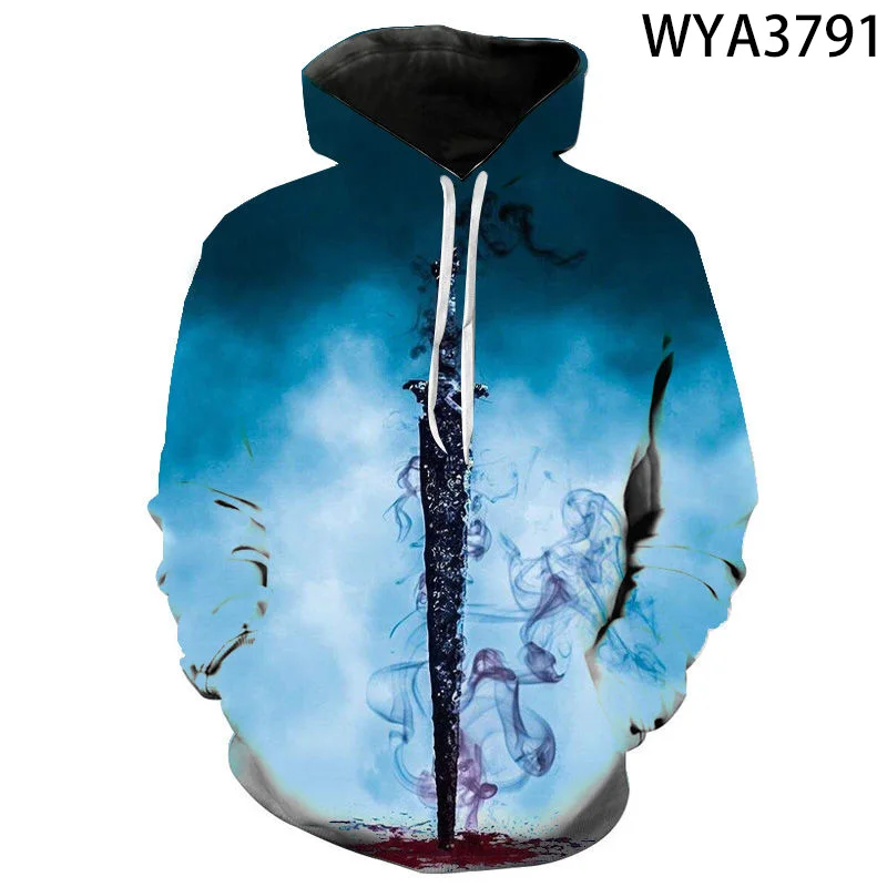 

2020 New Fashion Sword 3D Printed Hoodies Cool Sweatshirts Men Women Children Fashion Casual Pullover Boy Girl Kids Coat
