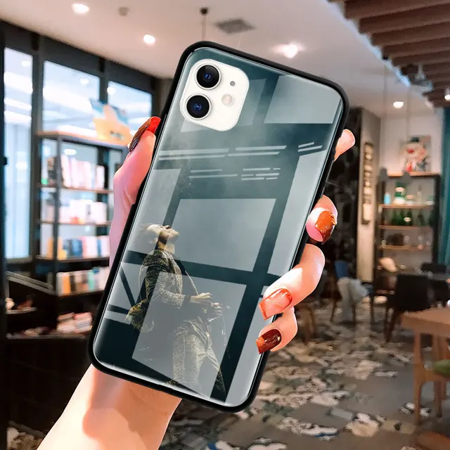 Glass Case For Apple iPhone 12 11 Pro Max 8 7 XS XR X 6 6S Plus SE 2020 Mobile Phone Coque Fundas Fine Line Harry Styles 1D T01