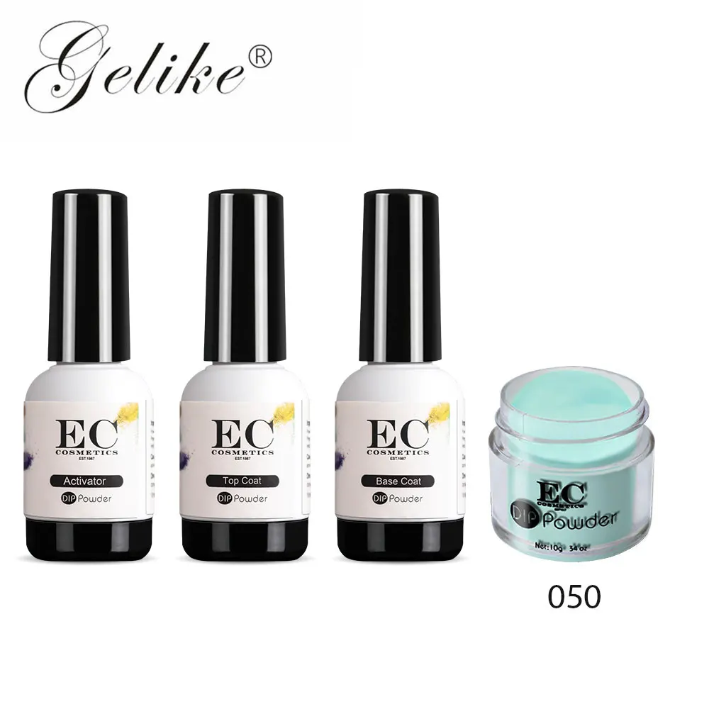 Gelike порошок Комплект 10 г/шт. прозрачный Clear Powder для ногтей Dip порошок для УФ гель лак для ногтей, Длительное Действие, порошок для ногтей Гель-лак набор