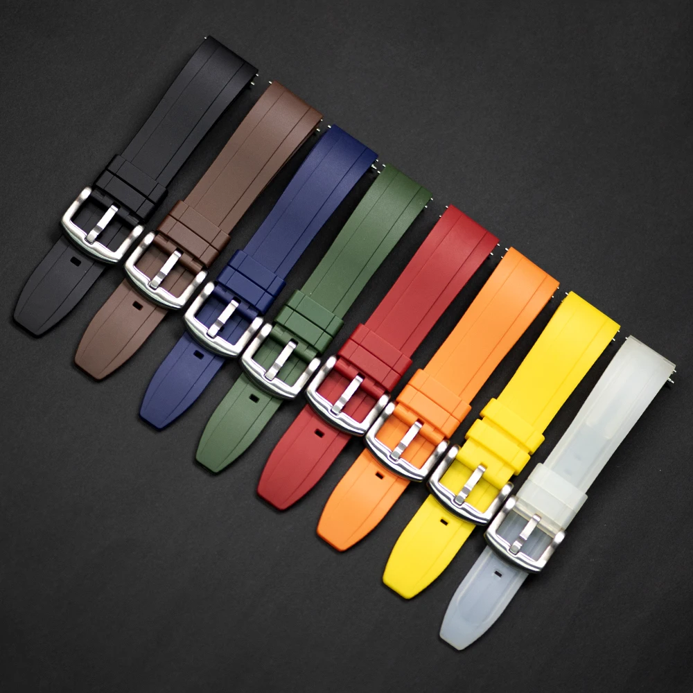 High Quality Silicone Watch Strap 20mm 22mm 24mm Wristband Quick