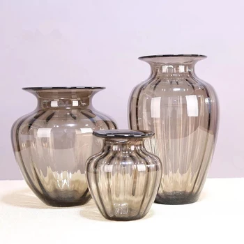 

Nordic Vase For Home Decoration Accesories Multifunction Glass Hydroponics Wedding Decor Figurines Dry Flower Holders Ornaments