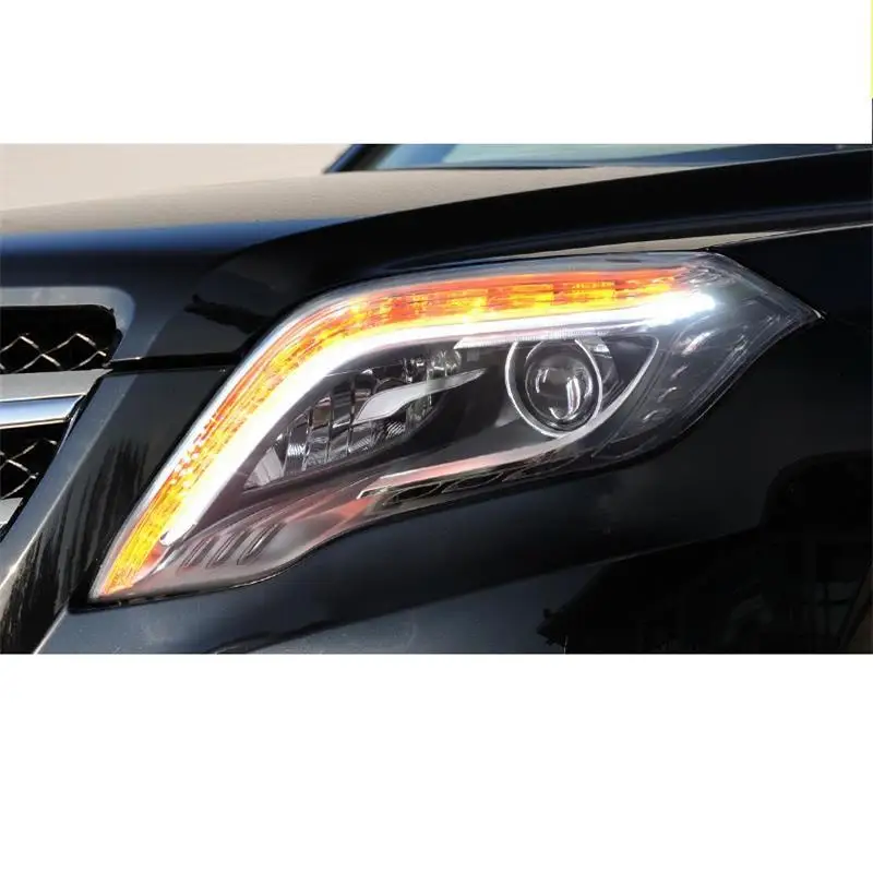 Ходовые части Cob Automovil Assessoires Drl светодиодные аксессуары фары автомобиля фары в сборе 17 18 для Mercedes Benz GLK класс