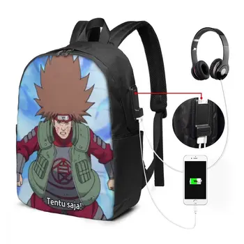 

Akimichi Choji Custom Japanese Anime Naruto Print Cartoon Image paiting USB Backpack 17 In