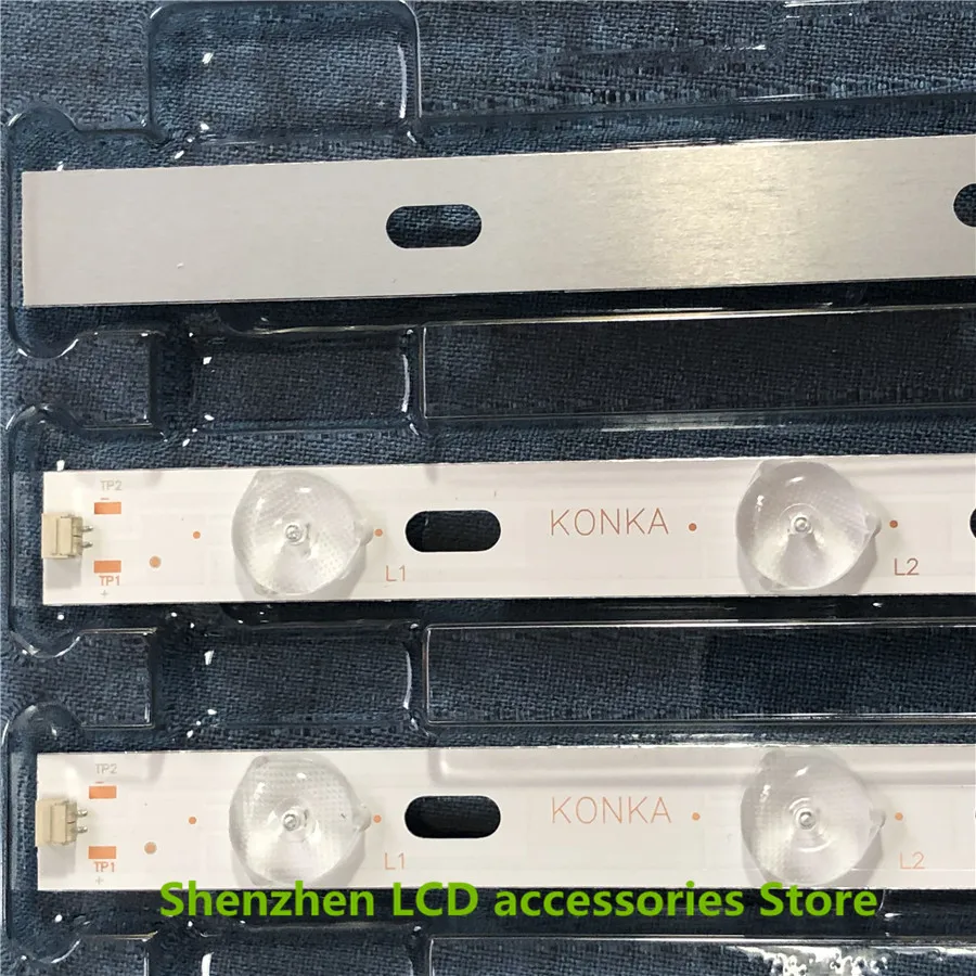 10 шт./лот светодиодный подсветка полосы для KONKA KL32GT618 35017727 REV-01 10 светодиодный s 644 мм