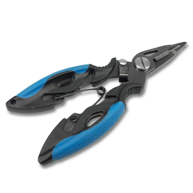 

Multifunctional Fishing Scissors Titanium Fishing Pliers Plating Small Tip Open Loop Bait Tackle Fishing ToolsNew