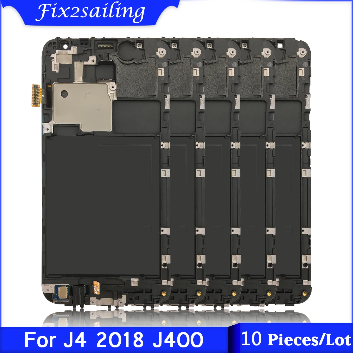 10 шт./лот для Samsung Galaxy J4 J400 J400F J400G/DS SM-J400F ЖК-дисплей сенсорный экран с рамкой |