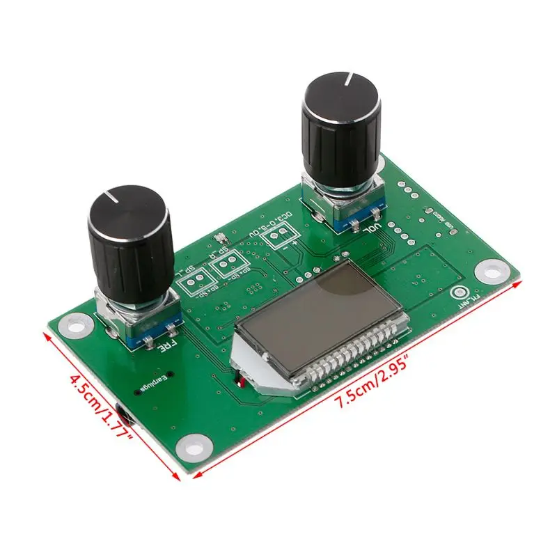 Цифровой FM 87 108MHz DSP & PLL LCD стерео радио приемник модуль + серийный контроль