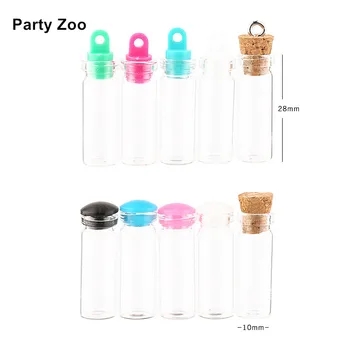 

2000 x 10*45mm Long Clear Empty Glass Bottle with Sealed Silicone Insert 2.5ml Pendant Wish Vials Wholesale