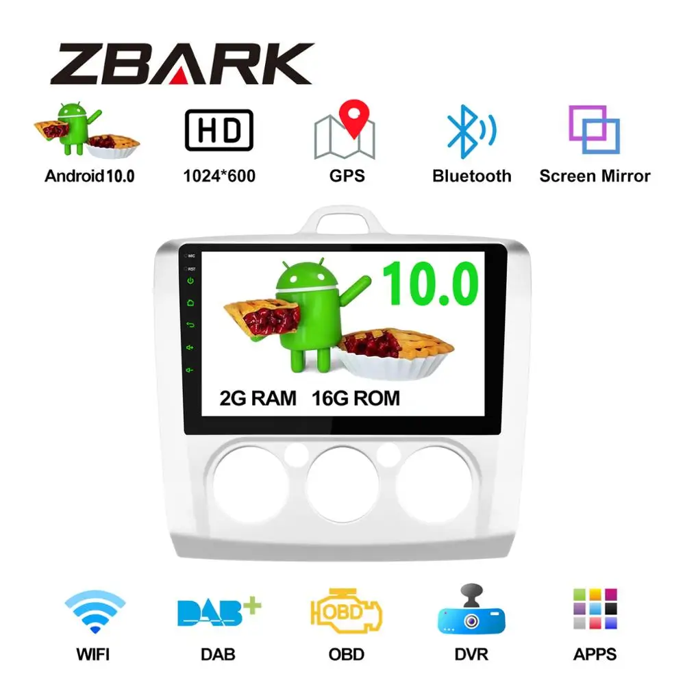 Android 10 0 DSP GPS навигация автомобильный стерео радио плеер для Ford Focus 2 II Mondeo MK2 Exi MT без