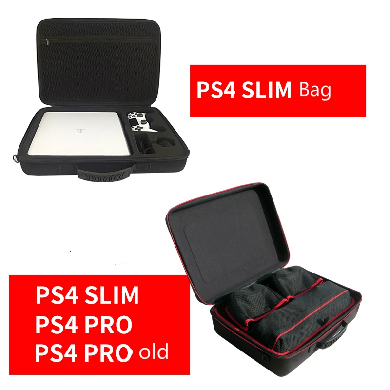 PS4 bag Shockproof Hard EVA Bag for Sony PS4 PRO PS4 Slim  waterproof Carrying Case Compatible with Playstation 4 Slim Pro