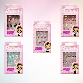 

120Pcs False Nails Cartoon Nails False Nails DIY Nails Makeup Tools for Kids