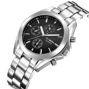 

relogio masculino watches CUENA Luxury Watch Quartz Stainless Steel Dial Casual Bracele Wristwatch Business reloj hombre Saat