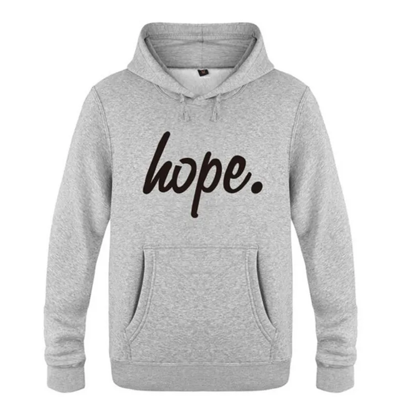 New HOPE Printed Hoodies Men Brand Autumn Winter Long Sleeve Mens Street Skateboard Sweatshirts Fashion Male Hip Hop Pullovers | Мужская