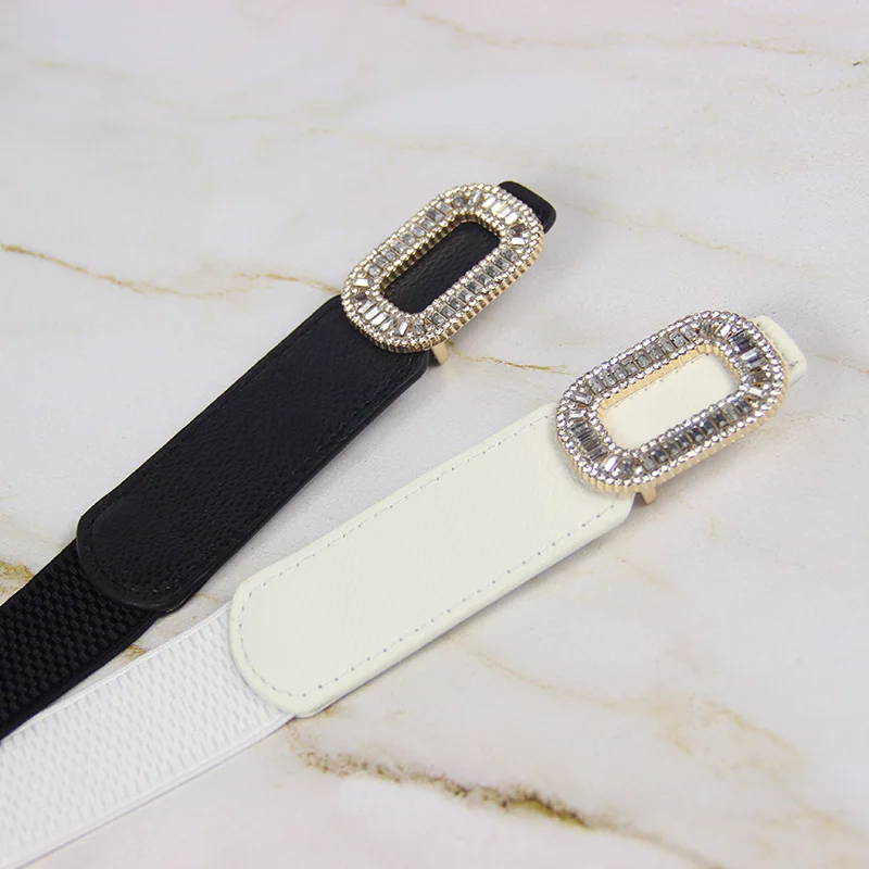 Королевская Пряжка Женская cummerbund белый эластичный широкий ремень универсальные пояса платье декоративные элементы эластичные Корсеты вечерние леди