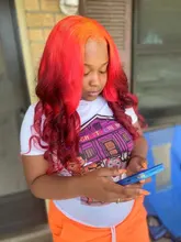 Remy Forte-mechones de pelo ondulado con cierre pelo Remy Rubio naranja 3 4 mechones con cierre extensiones de pelo ondulado mechones brasileños Fast USA