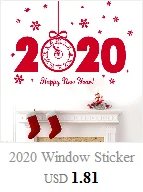 Веселые рождественские настенные наклейки на окна, стеклянные праздничные настенные наклейки, настенные панно с Санта-Клаусом, Новогодние рождественские украшения для домашнего декора