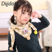 Dilidala/Детские шарфы на осень и зиму, Разноцветные Детские шарфы с фруктовым узором, треугольный шарф, полотенце с рисунком для детей