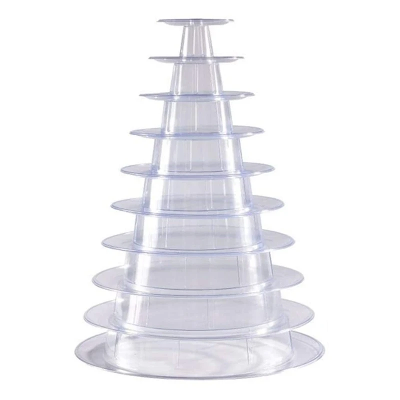 Cake Decorating Tools Cake Stand Cake Baking Tools Dessert Stand 10 Tiers Round Macaron Tower Stand Macarons Stand Cake Display Rack Birthday Party Events Wedding Display Shelf