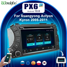 PX6 רכב אינטליגנטי מערכת 2 דין רדיו אנדרואיד 10 מסך עבור Ssang יונג סאנגיונג Actyon Kyron 2005 2011 autoradio נגני וידאו