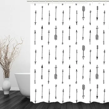 

Hot Nordic print bathroom curtain bath toilet curtain waterproof pvc shower curtain.