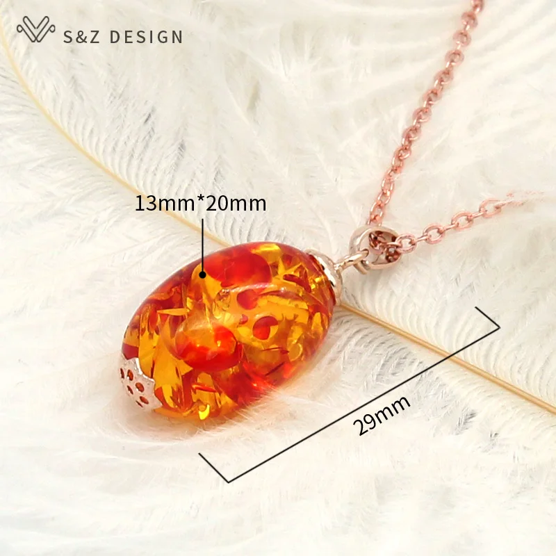 S&Z DESIGN Fashion 585 Rose Gold Color Round Flower Beads Pendant Necklace For Women Temperament Elegant Wedding Fine Jewelry