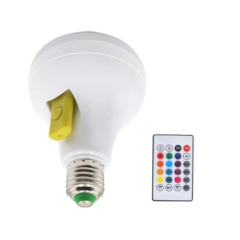 

24-key dimmable RGB color light for remote music playback, support for USB flash drive and Bluetooth playback of music LED bulbs
