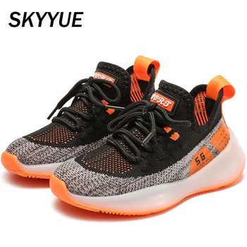 

Spring Kids Sport Sneakers Baby Girls Brand Slip On Shoes Toddler Boys Mesh Casual Sneakers Children Black Sneakers Trainers New