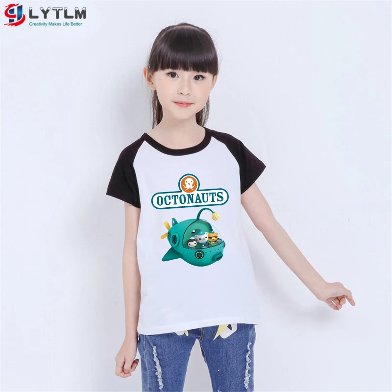 LYTLM XXX Kids Octonauts/Детские футболки для девочек, Koszulka, футболки для мальчиков, Детская футболка с рисунком для мальчиков топы для маленьких девочек