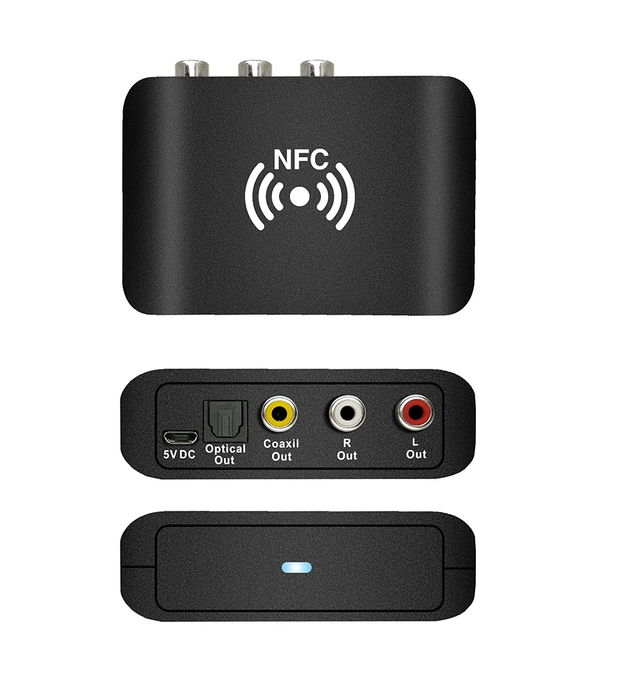 EarRise NFC беспроводной стерео Bluetooth 5,0 Аудио приемник адаптер APTX ЦАП с поддержкой NFC 3,5 мм RCA SPDIF коаксиальный выход