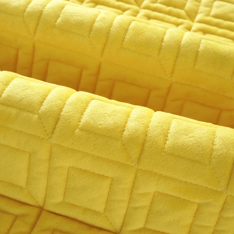 Modern Pineapple Plaid Crystal Plush Sofa Cover Cotton Slip-Resistant Sofa Towel Chair Covers Mats Living/Drawing Room L-Shaped