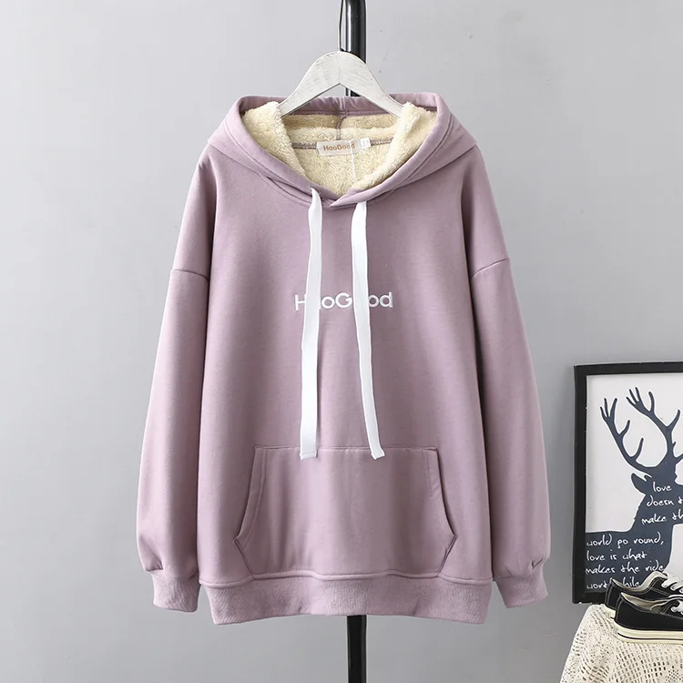 TUHAO, женские зимние теплые толстовки с длинным рукавом размера плюс 5XL 4XL 3XL, бархатная толстовка, женские толстовки, Женская толстовка с капюшоном LZ45