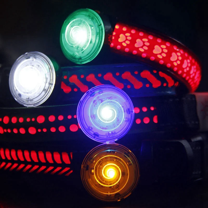 New Pendant For Dogs LED Cat Dog Collar Leads Lights Glowing Pendant Pet Luminous Bright Glowing Collar For Dogs