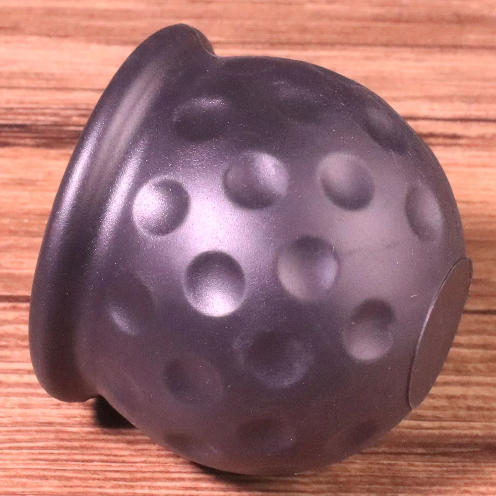 50mm Black Tow Bar Ball Cover Protective Cap Towing Hitch Caravan Black Trailer Towball Protector Cap Trailer Ball Head Cover (9)