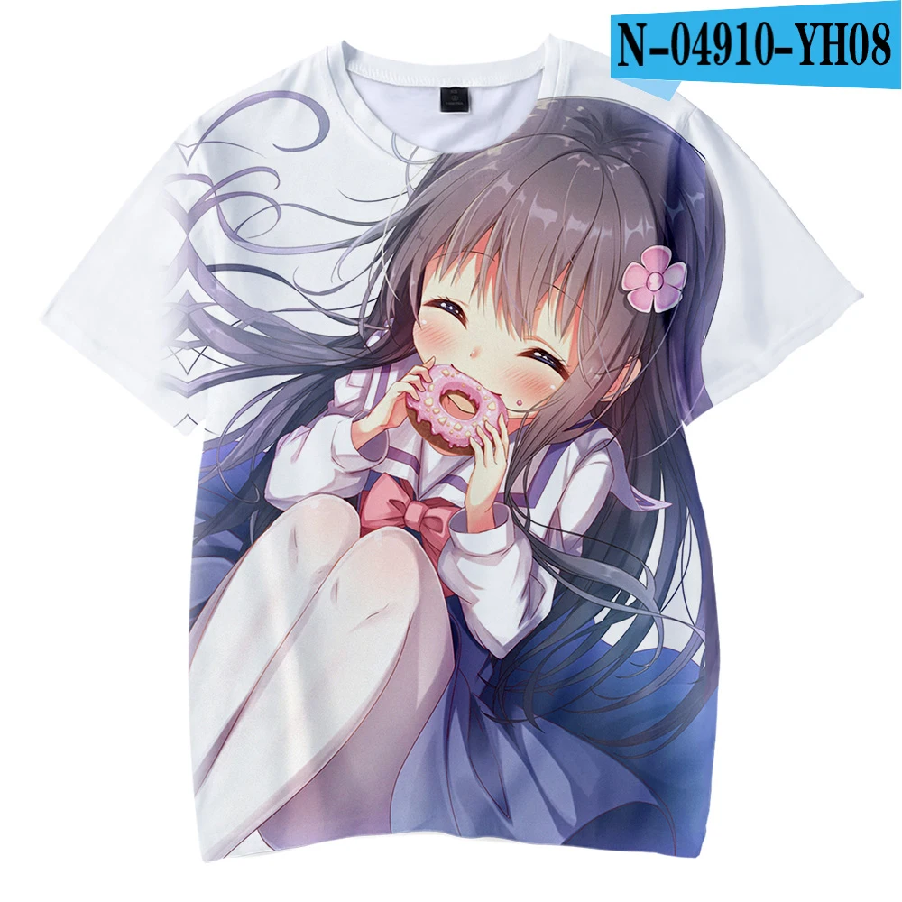 Wataten-An Angel/летние детские футболки с объемным рисунком крутая Повседневная рубашка для мальчиков и девочек модная летняя футболка с короткими рукавами, 110-160 - Цвет: Армейский зеленый