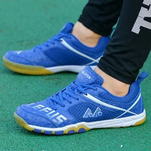 Professional Men's Table Tennis Shoes Outdoor Competition Badminton Shoes Men Mesh Breathable Sports Unisex Training Sneakers