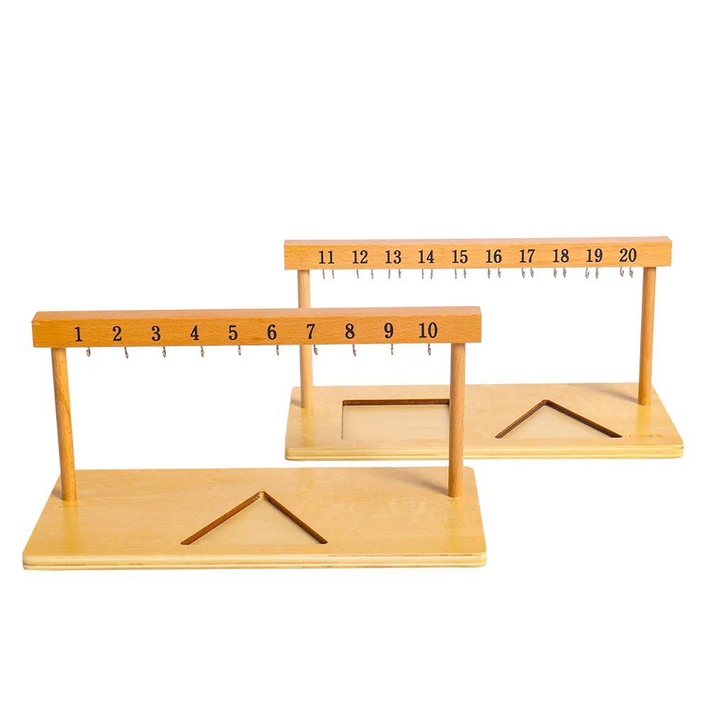 Montessori 1-20 Beaded Hanger Color Bead Stairs with Beads Montessori Math mathematics Eductional Materials Learning Tools Presc