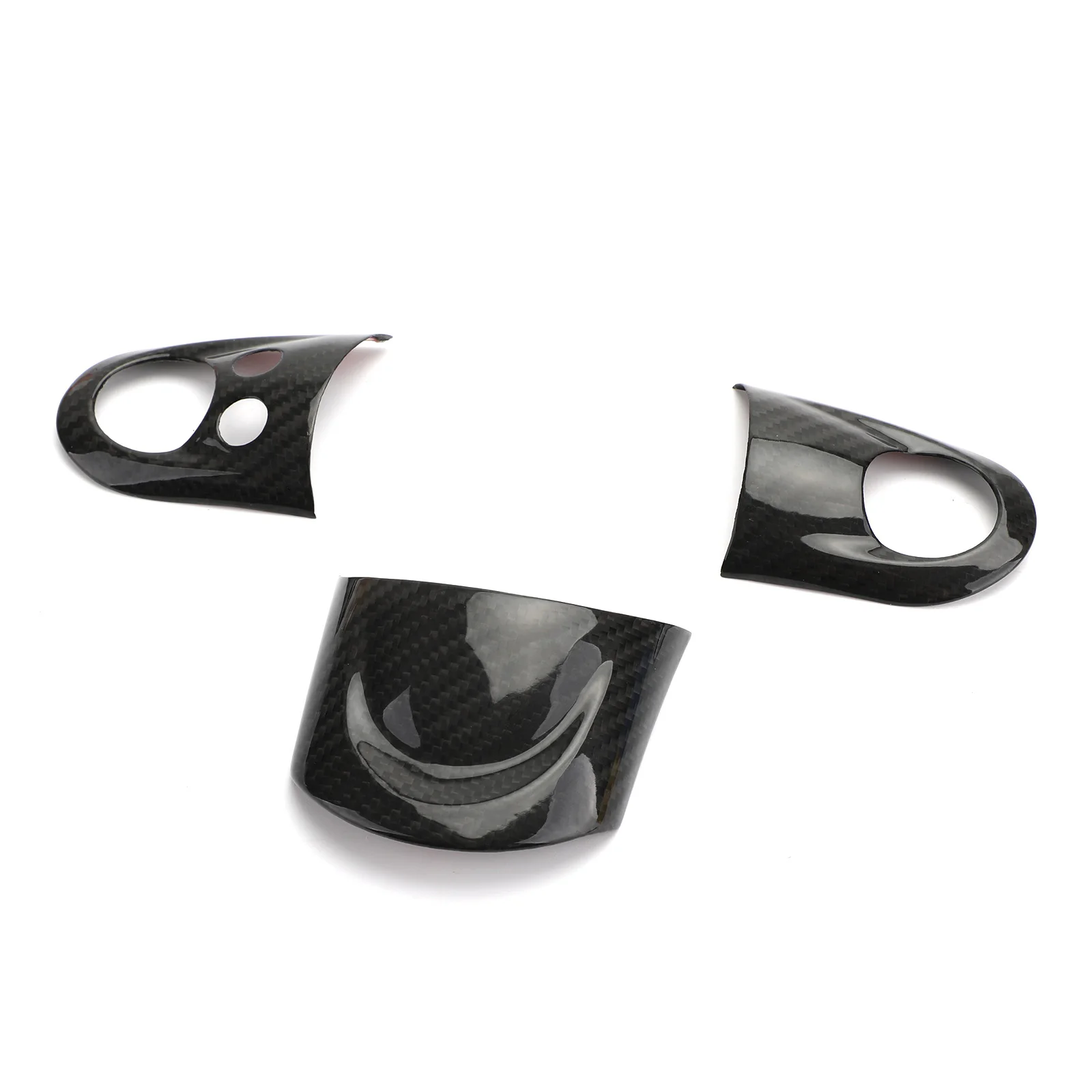 Набор крышек рулевого колеса из Areyourshop волокна для Mini Cooper S R55 R56 R57 MFSW 2007-2013 крышка рулевого колеса автомобиля-Стайлинг деталей