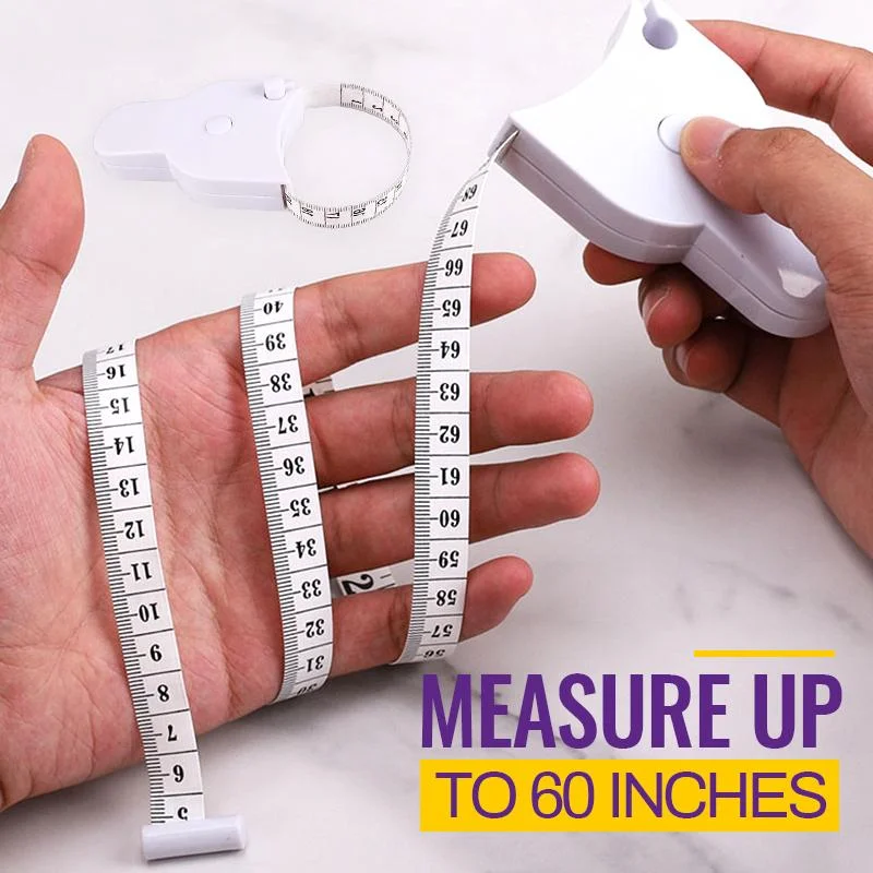 Body Tape Measure 2PCS, Body Measuring Tape for Weight Loss, Ergonomic  Design, Lock Pin and Push Button Retractable, and Another 60-Inch Double  Scale