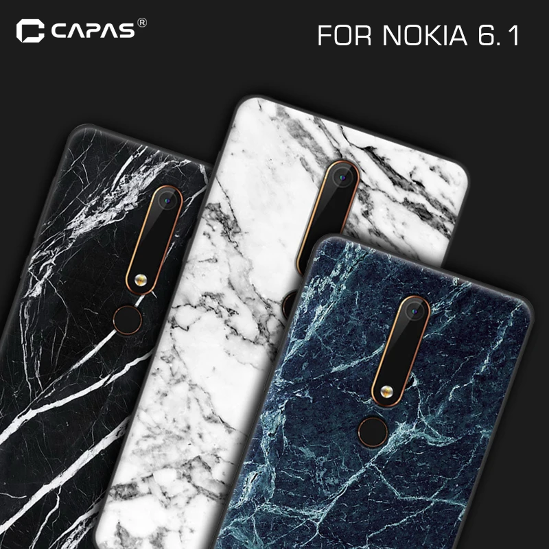 Для Nokia 6,1/6 чехол Мягкая силиконовая Обложка ТПУ Дерево Деревянный камень узорной чехол для телефона защитный чехол противоударный