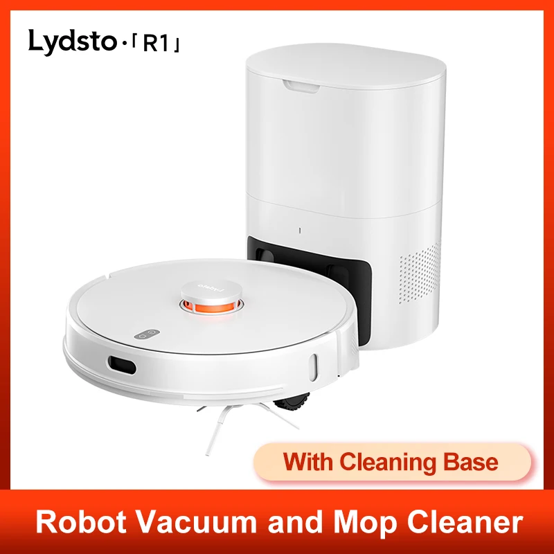 Xiaomi Lydsto R1 Robot Vacuum Cleaner cordless Auto Emptying Dust Integrated Robot 2700pa Low Noise APP Control Mop for home|Vacuum Cleaners| - AliExpress