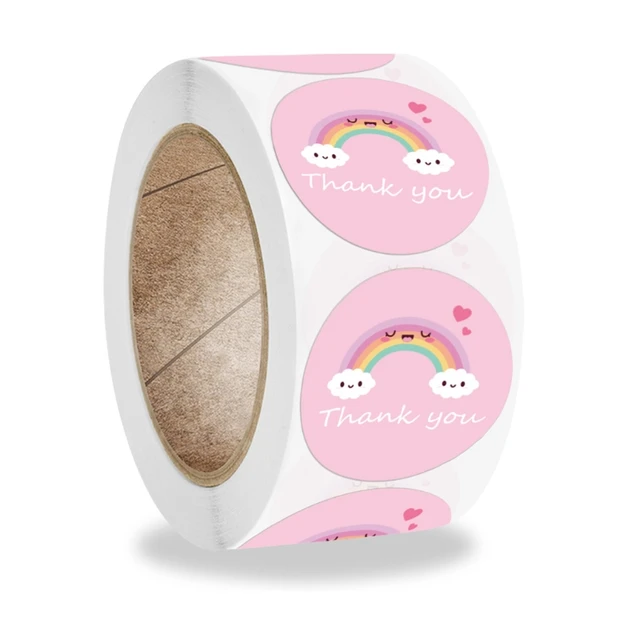 500Pcs/Roll Kids Children Baby Cartoon Happy Birthday Round Sticker Labels Decor 97BC
