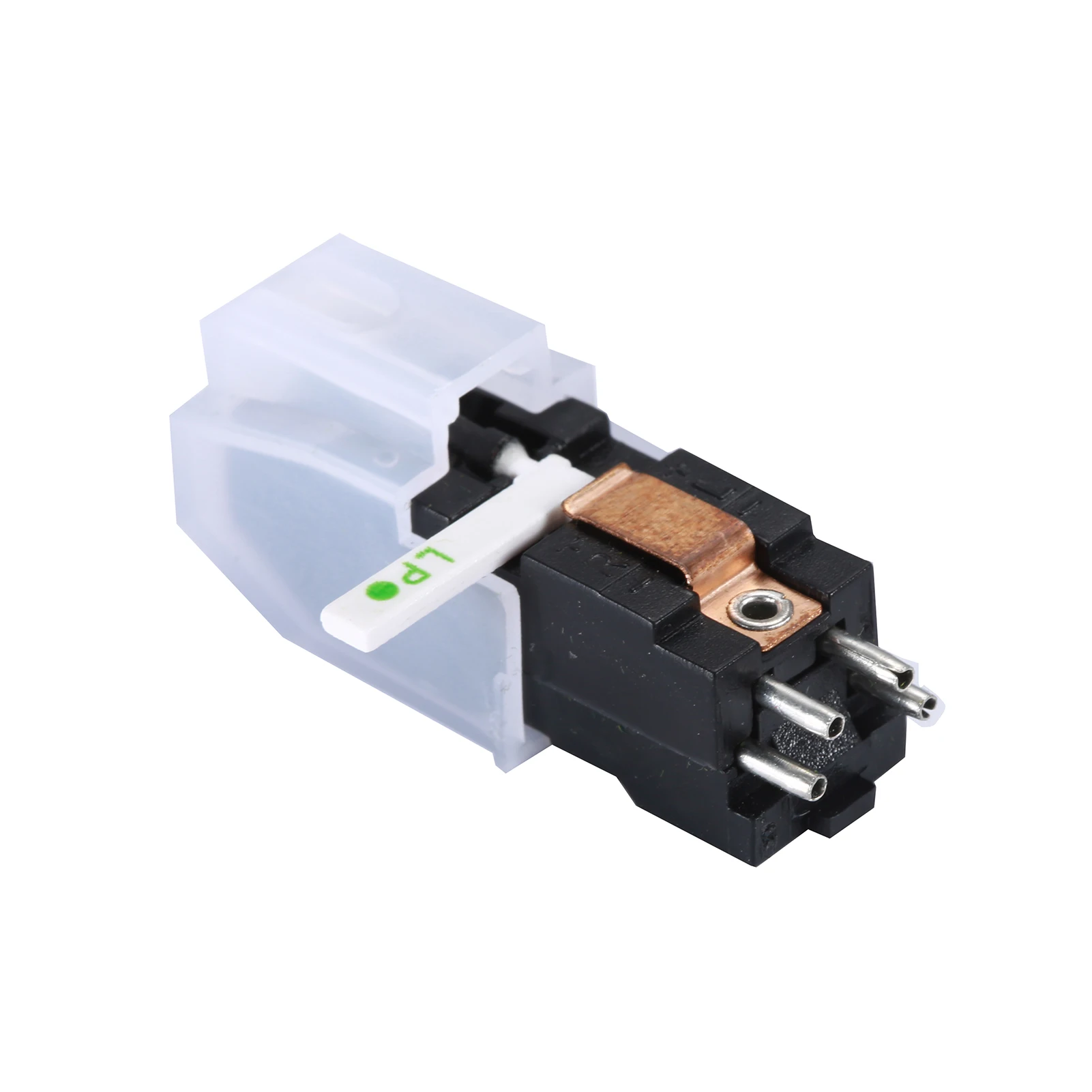 Turntable Phonograph Dual Stereo Cartridge with Red Dual Side Stylus Needle for LP/78 Vinyl Record Player Accessory Replacement