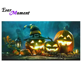 

Ever Moment Diamond Painting Pumpkins Full Square Resin Drills Festival Decoration Art Kits Mosaic Embroidery Handicrafts 4Y283