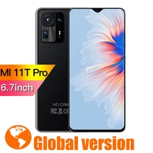 Téléphone portable MI 11T Pro débloqué, écran de 6.7 pouces, Smartphone, mémoire de 16GB et 512GB, 24 + 48MP, Android, 4G, 5G