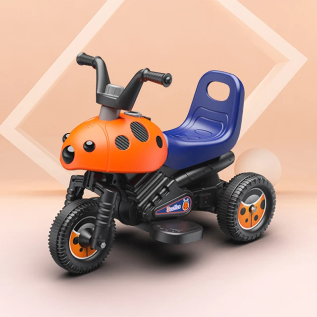 Little Yellow Duck 1-6 Years Old Children's Electric Three-wheeled Motorcycle Baby Toy Can Sit on Human Children's Battery Car 6